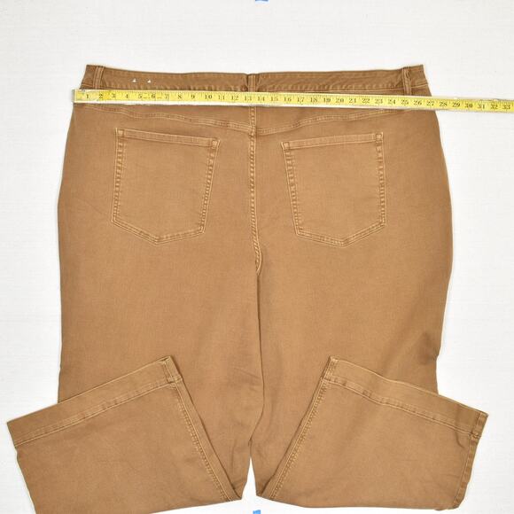 Lane Bryant Women's Jeans Cotton Blend Brown Plus Size 34/36 D Rise Wide Leg - Picture 4 of 8